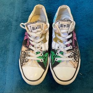 Rare Converse Graffiti Glitter Shoes